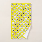 Teeth Yellow Dentist Hands Bathroom Towel sets Bad Handdoek (Handdoek)