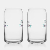 Teetotaler Glass Blikvorm Glas (Links)
