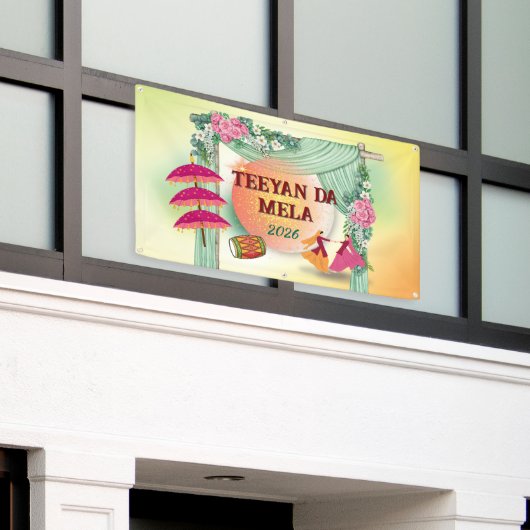 Teeyan da Mela Banner | Customized (Buitenkant Gebouw)