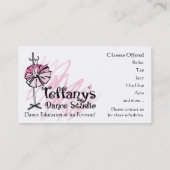 Teffany's Dance Studio Visitekaartje - Op Maat (Achterkant)