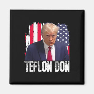 Teflon Don Donald Trump Mugshot Magneet
