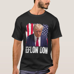 Teflon Don Donald Trump Mugshot T-shirt