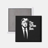 Teflon Don Trump Monochromatische Iconische Kunst Magneet (Voorkant / Achterkant)