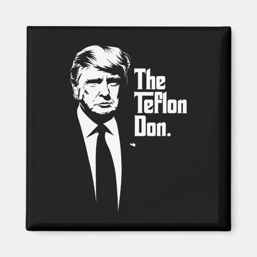 Teflon Don Trump Monochromatische Iconische Kunst Magneet (Voorkant)