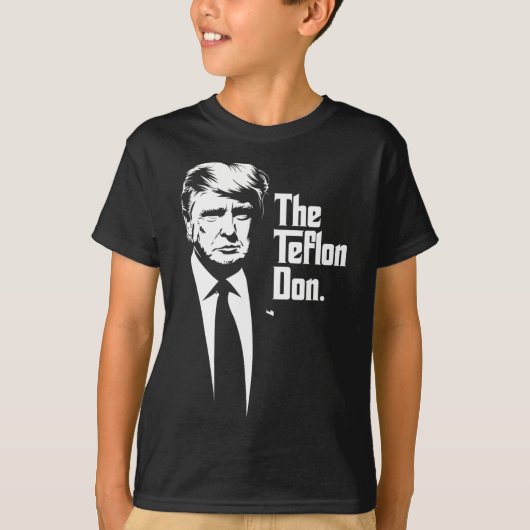 Teflon Don Trump Monochromatische Iconische Kunst T-shirt (Voorkant)