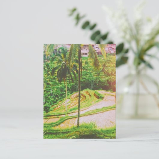 Tegalalang Rice Terrace - Bali - Indonesië Briefkaart (Staand voorkant)