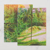 Tegalalang Rice Terrace - Bali - Indonesië Briefkaart (Voorkant / Achterkant)