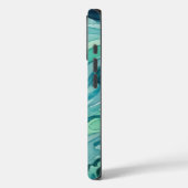 Tegalgroene Aquarel Oceaan Golven Case-Mate iPhone Case (Achterkant / Links)