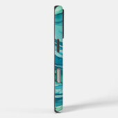 Tegalgroene Aquarel Oceaan Golven Case-Mate iPhone Case (Achterkant / Rechts)