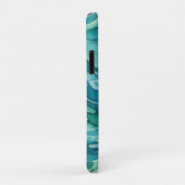 Tegalgroene Aquarel Oceaan Golven Case-Mate iPhone Case (Achterkant/rechts)