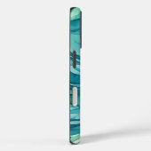 Tegalgroene Aquarel Oceaan Golven Case-Mate iPhone Case (Achterkant / Rechts)