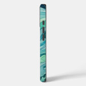 Tegalgroene Aquarel Oceaan Golven Case-Mate iPhone Case (Achterkant / Links)