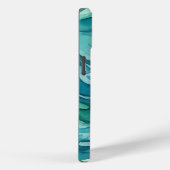 Tegalgroene Aquarel Oceaan Golven Case-Mate iPhone Case (Achterkant / Rechts)