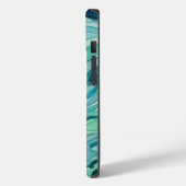 Tegalgroene Aquarel Oceaan Golven Case-Mate iPhone Case (Achterkant / Links)