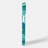Tegalgroene Aquarel Oceaan Golven Case-Mate iPhone Case (Achterkant / Rechts)