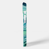 Tegalgroene Aquarel Oceaan Golven Case-Mate iPhone Case (Achterkant / Links)