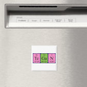 Tegan periodieke lijstnaam magnet (Insitu (Vaatwasser))