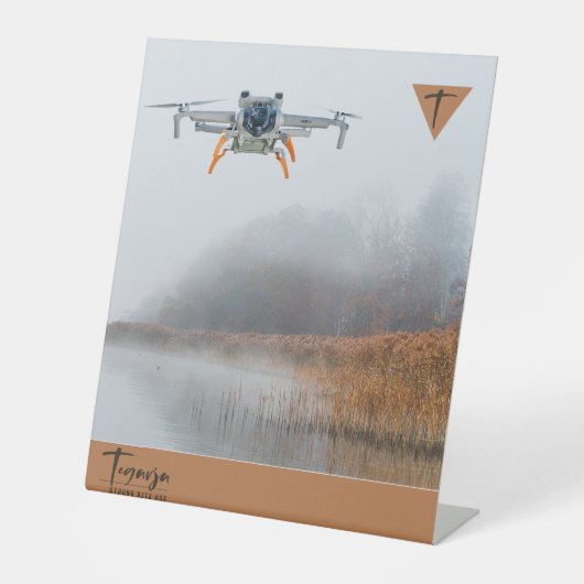 TEGARJA RECLAMEBORD MET VOETSTUK (Voorkant)