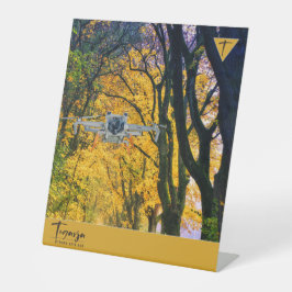 TEGARJA RECLAMEBORD MET VOETSTUK