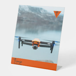 TEGARJA RECLAMEBORD MET VOETSTUK