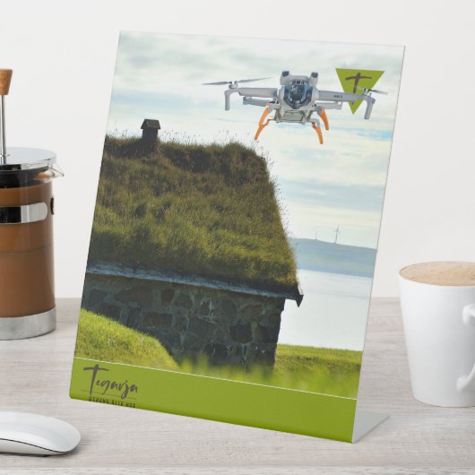 TEGARJA RECLAMEBORD MET VOETSTUK (Insitu)