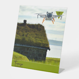 TEGARJA RECLAMEBORD MET VOETSTUK