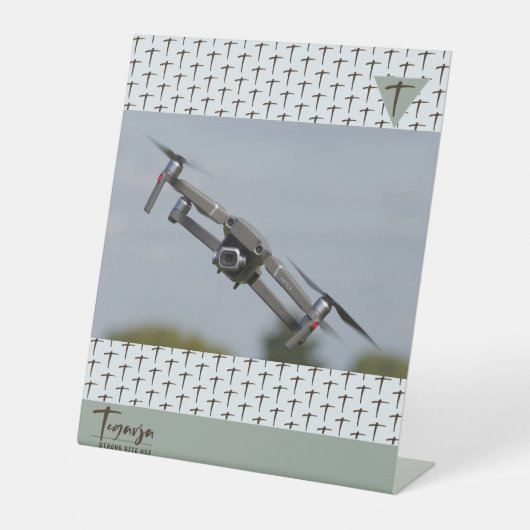 TEGARJA RECLAMEBORD MET VOETSTUK (Voorkant)