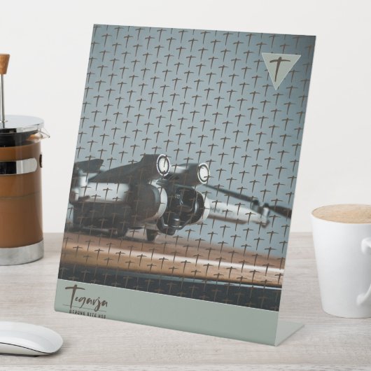 TEGARJA RECLAMEBORD MET VOETSTUK (Insitu)