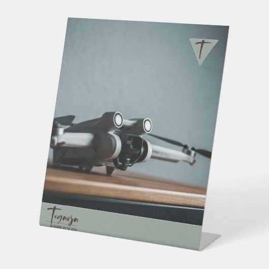 TEGARJA RECLAMEBORD MET VOETSTUK (Voorkant)