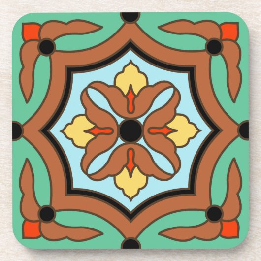  Tegel 1930s Catalina Island Bier Onderzetter (Voorkant)