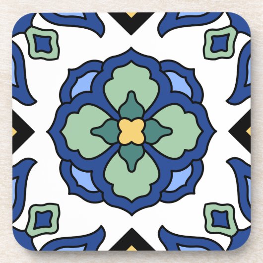  Tegel 1930s Catalina Island Bier Onderzetter (Voorkant)