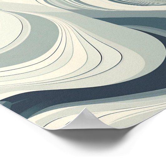 Tegel Abstract topografisch patroon Poster (Hoek)