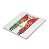 Tegel Angel Wings Angelic Vibes Tegeltje (Zijkant)