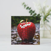 Tegel Apple Feestdagenkaart (Staand voorkant)