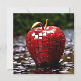 Tegel Apple Feestdagenkaart
