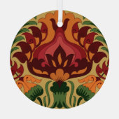 tegel, Art Nouveau decor. Glas Ornament (Achterkant)