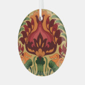 tegel, Art Nouveau decor. Glas Ornament (Voorkant links)