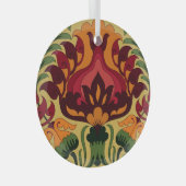 tegel, Art Nouveau decor. Glas Ornament (Voorkant Rechts)