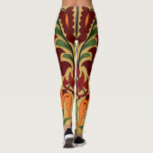  tegel, Art Nouveau decor. Leggings (Achterkant)