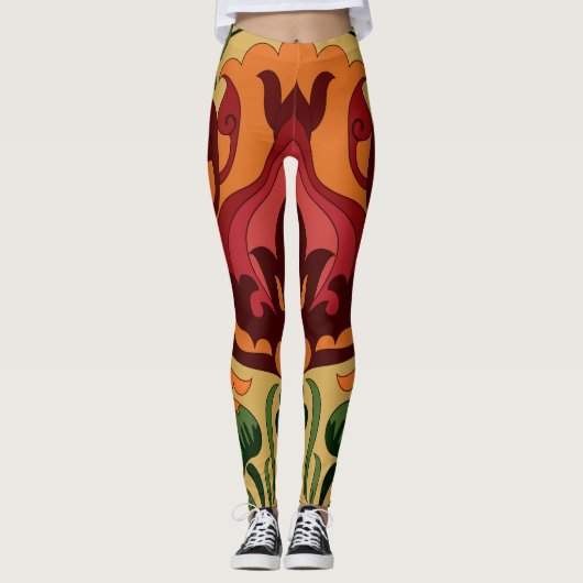  tegel, Art Nouveau decor. Leggings (Voorkant)