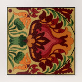  tegel, Art Nouveau decor. Legpuzzel (Horizontaal)