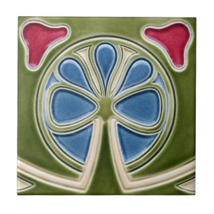 Tegel - Art Nouveau Klaver Tegeltje