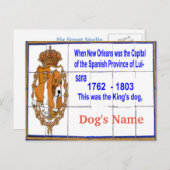 Tegel Art Wall met Dog aangepast Briefkaart (Voorkant / Achterkant)