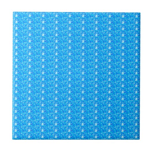 Tegel Baby Blue Glitter Tegeltje (Voorkant)