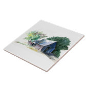 Tegel - Barn op het platteland Tegeltje (Zijkant)