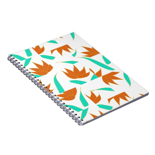 Tegel bloemmotief notitieboek (Rechterzijde)