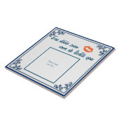 Tegel cadeau voor opa met foto tegeltje (Zijkant)