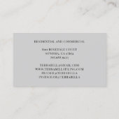 Tegel Contractor Visitekaartje (Achterkant)