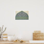 Tegel decoratie, moskeekkathedraal van Qous, uit ' Poster (Keuken)