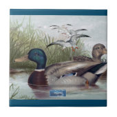 Tegel Donker-Blauwgroen (Duck Pond) RFPMDesigns ©️ Tegeltje (Voorkant)